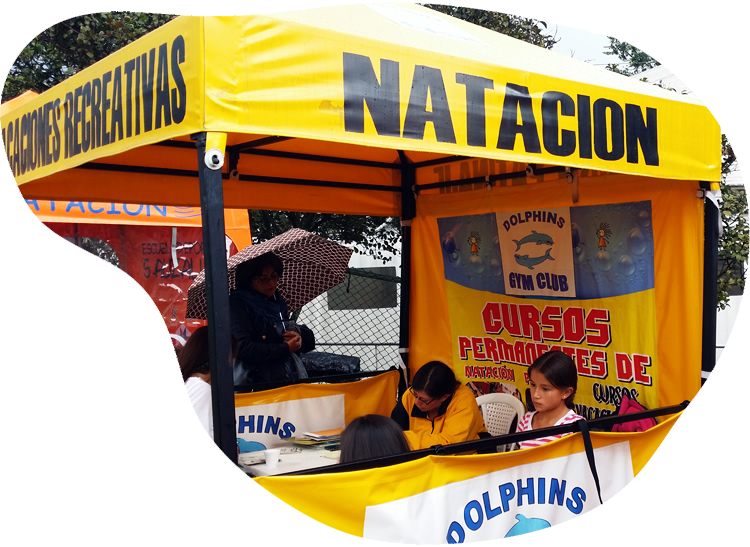 Caseta Amarilla Natacion Escuela-Dolphins Gym Parque Sauzalito